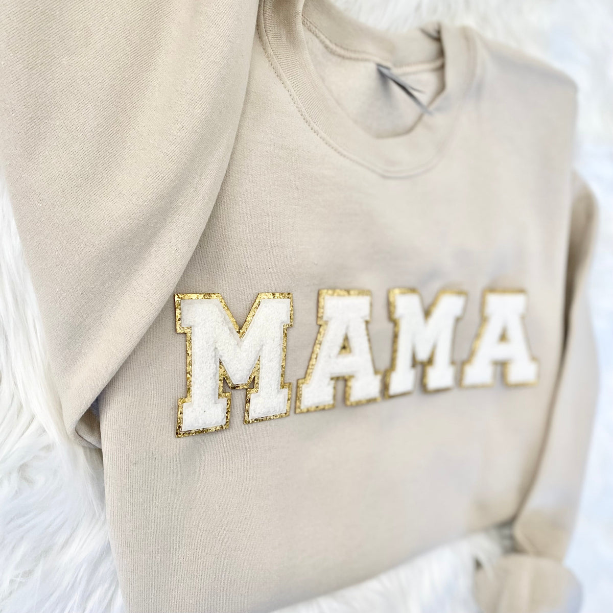 Chenille Patch Sweatshirts