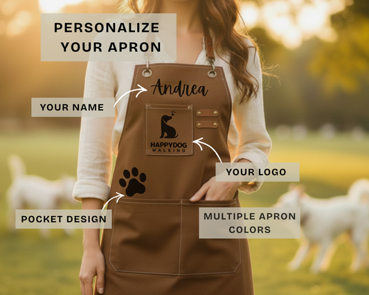 Trendy Dog Groomer Aprons Grooming Smocks with Pockets