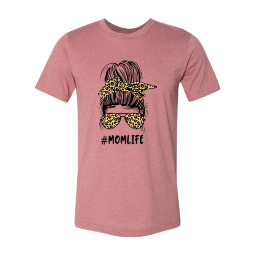 Momlife T-Shirt in Heather Prism Lilac - funny mom graphic shirt