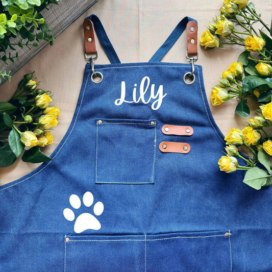 Dog groomer apron for salons lightweight pet grooming smock