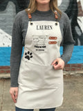 Dog groomer apron water resistant cross back smock for grooming salons