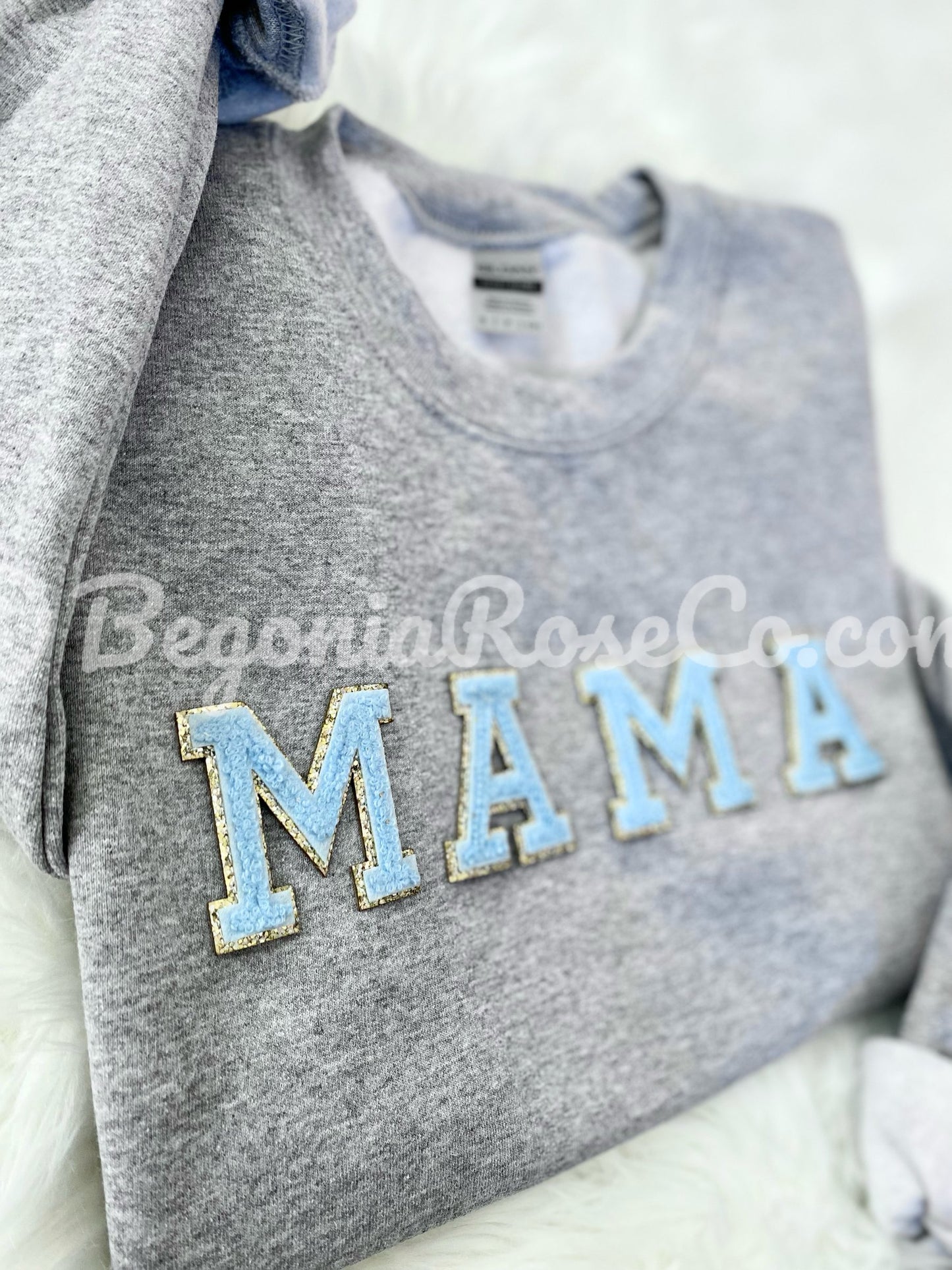 Chenille Mama Patch Sweatshirt Gift