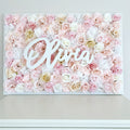 flower wall name sign nursery name sign nursery wall decor
