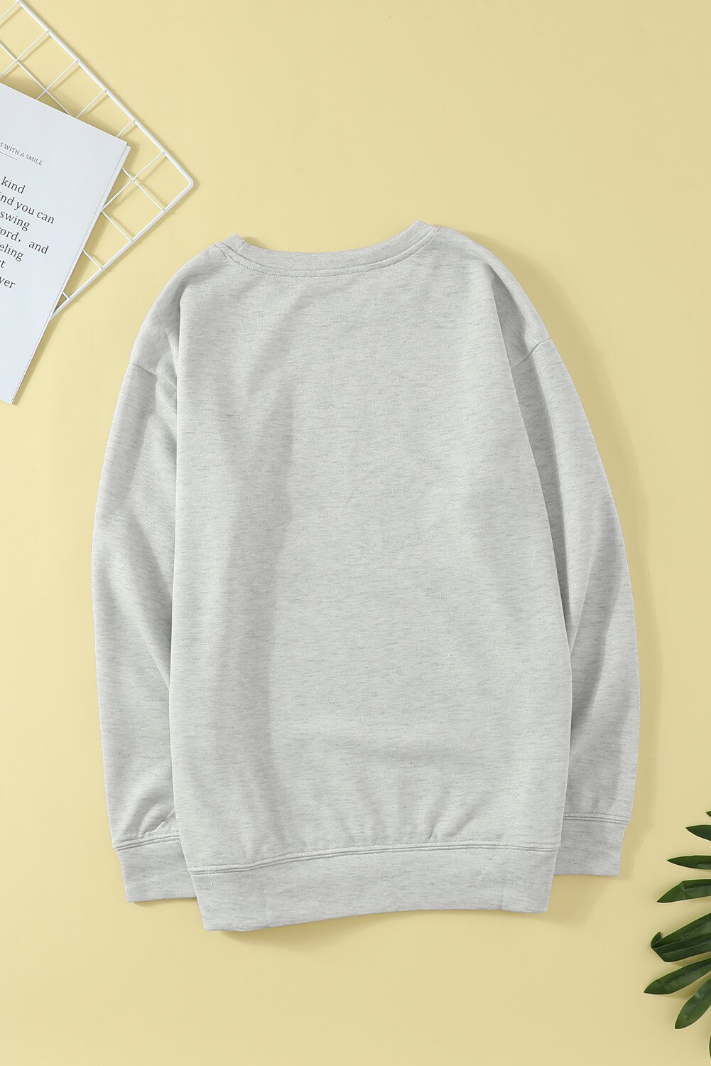 HOMEBODY Graphic Print Gray Sweatshirt