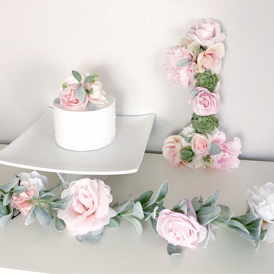 first birthday cake topper first birthday floral birthday