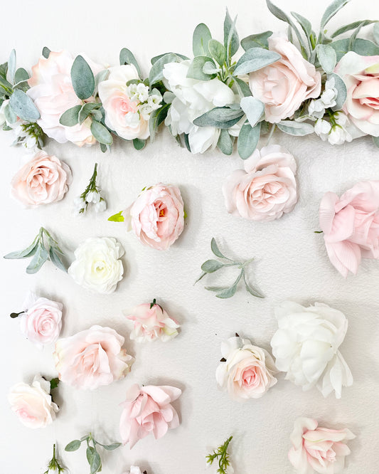 Flower Wall Hanging, Boho Baby Shower, Boho Bridal Shower Decor, Girl Nursery Decor Girl, Over the Crib Sign, Floral Wall, Flower Curtain