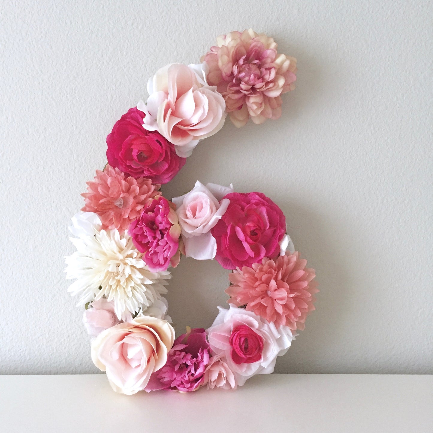 Custom Floral Number & Letter First Birthday Prop