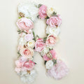 Custom initial decor floral letter bridal shower sign and floral home art