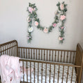baby shower gift girl baby shower decor bridal shower decor nursery decor girl nursery floral garland