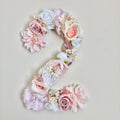 pink and gold birthday decor birthday number flower number floral birthday