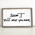 Personalized Handwriting Sign - large rectangle laser cut wood keepsake gift