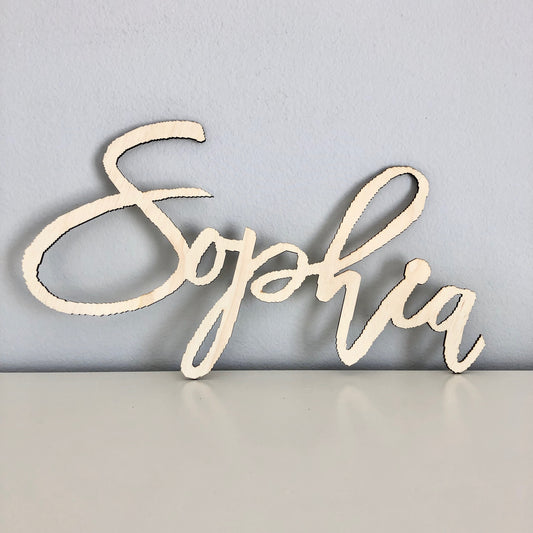 wood name decor