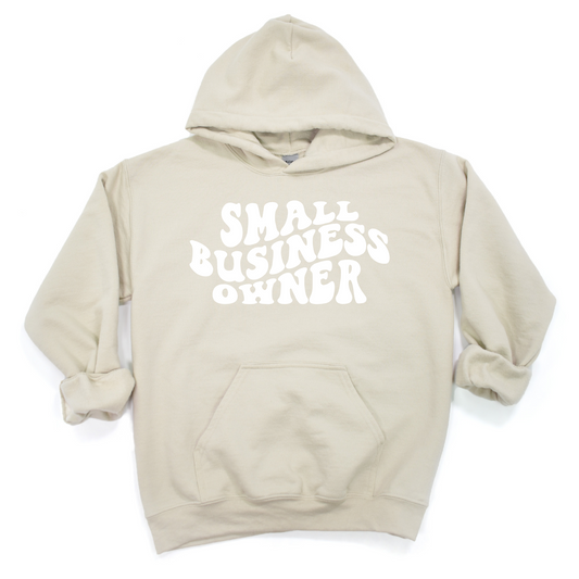Small Business Owner Sweatshirt entrepreneur gift unisex styling back view