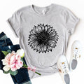 Sunflower graphic t-shirt Bella Canvas unisex crew neck - Rosey Studio Co