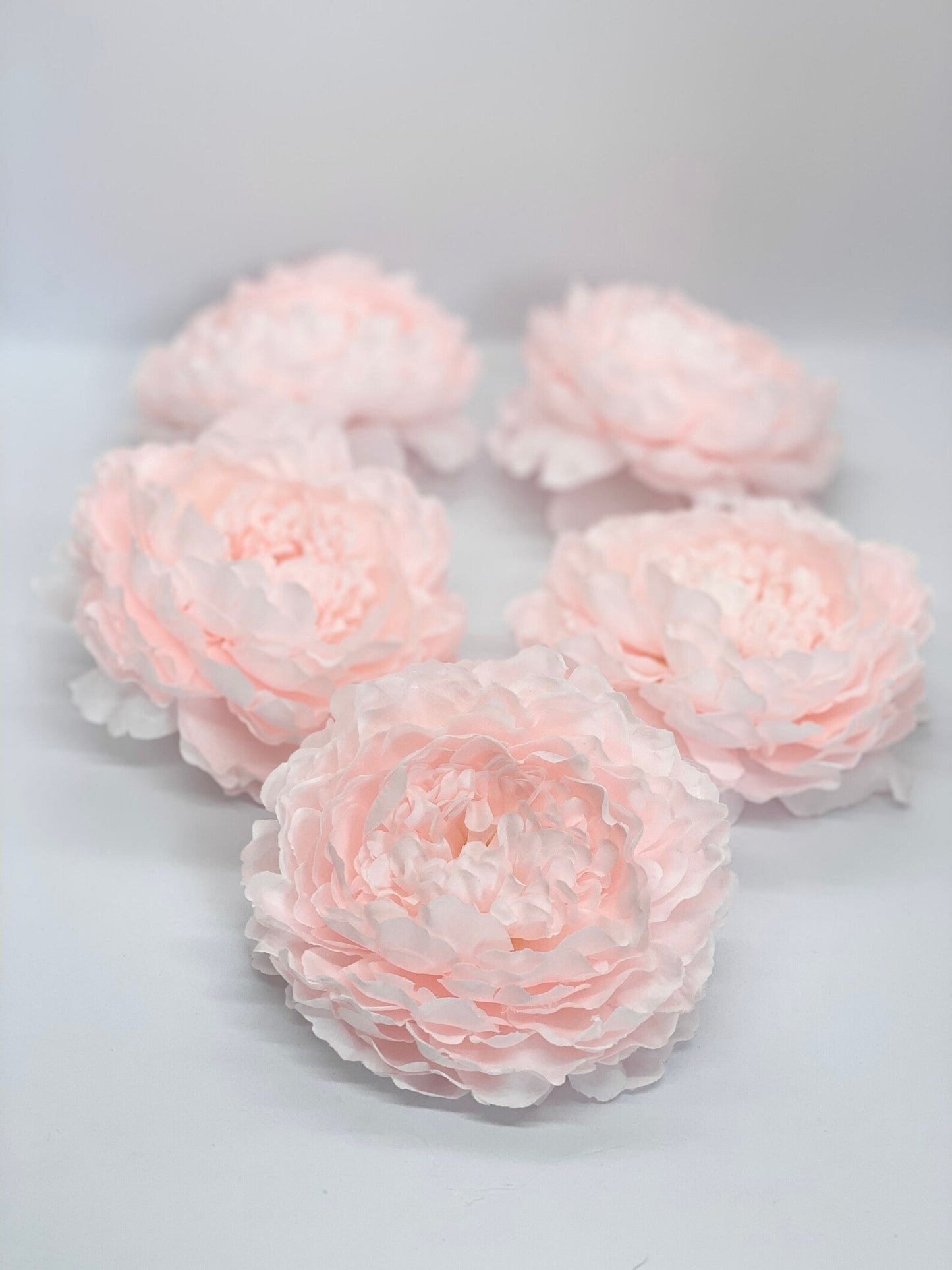 4.5" Blush Peony Blush Pink Peony Wedding Flower Fluffy Peony Flower Artificial Peony Blush Wedding Flower Pale Pink Peony Decor Blush Decor