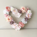 floral wall decor nursery heart shape