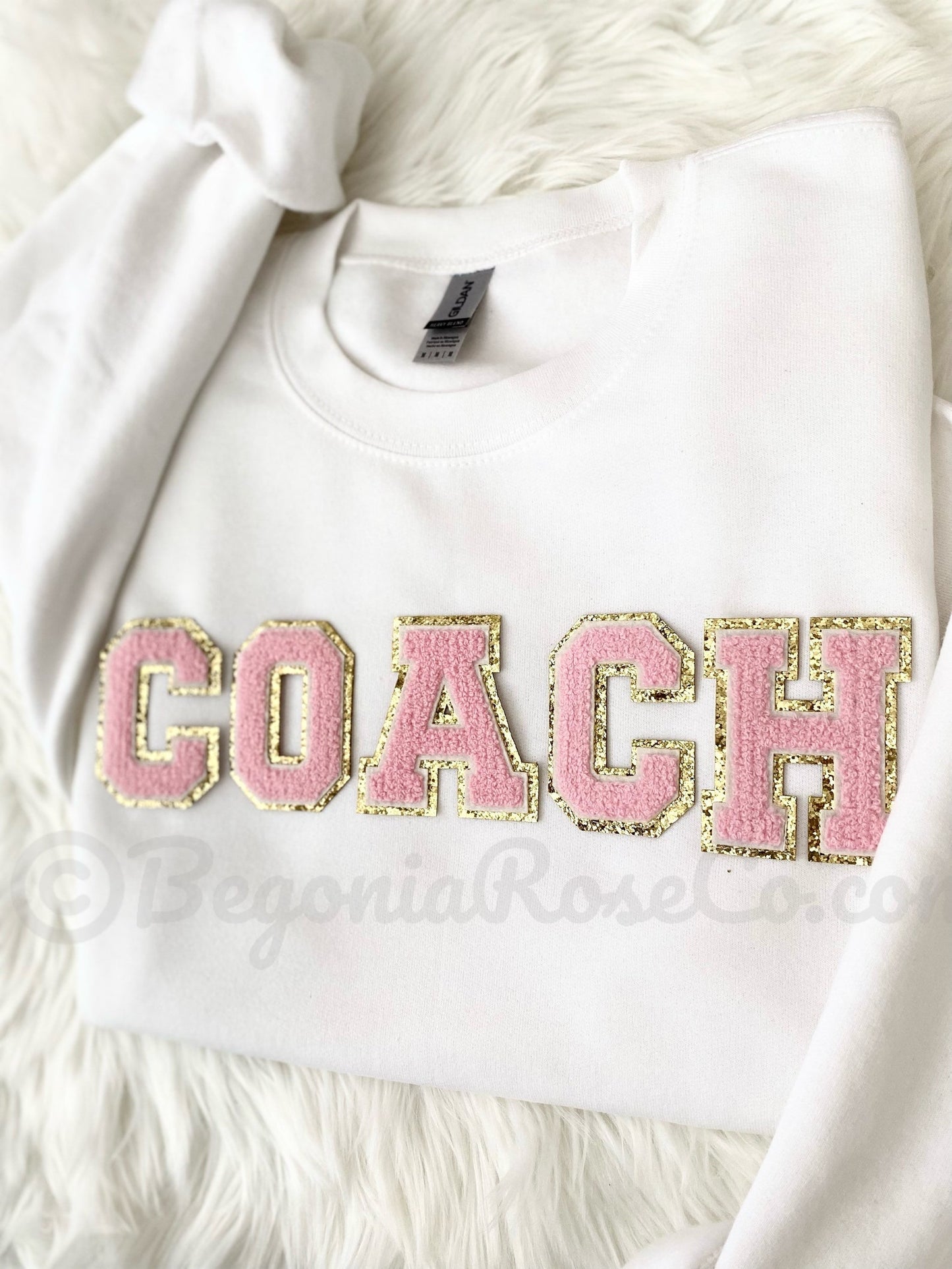 COACH chenille crewneck sweatshirt Gildan unisex fit - thank you coach gift