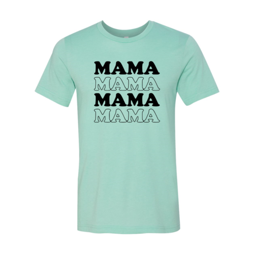Mama T-Shirt in Heather Peach - mama graphic tee gift idea
