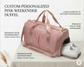 Monogrammed Sports Duffel Personalized Gym & Travel Bag
