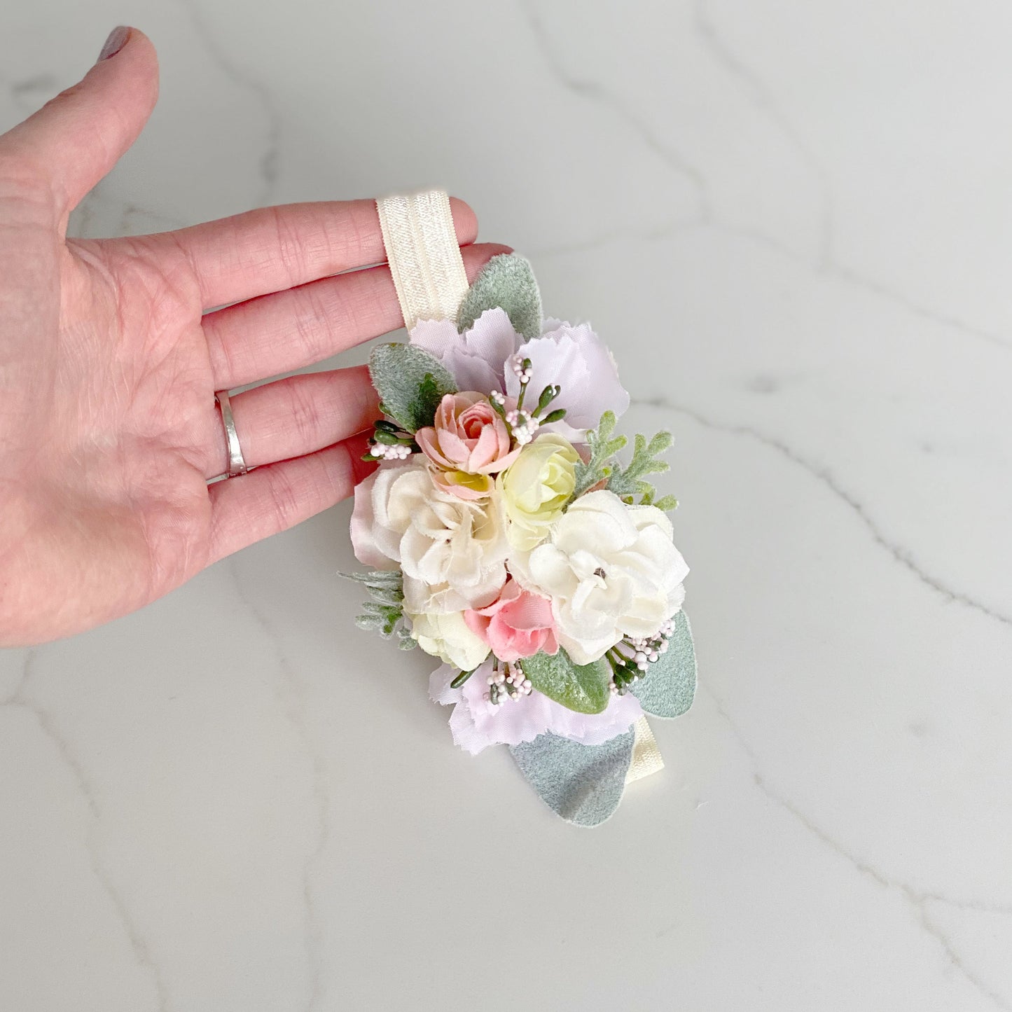 Toddler flower crown baby silk floral headband