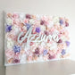 Silk flower wall backdrop high-end photo booth