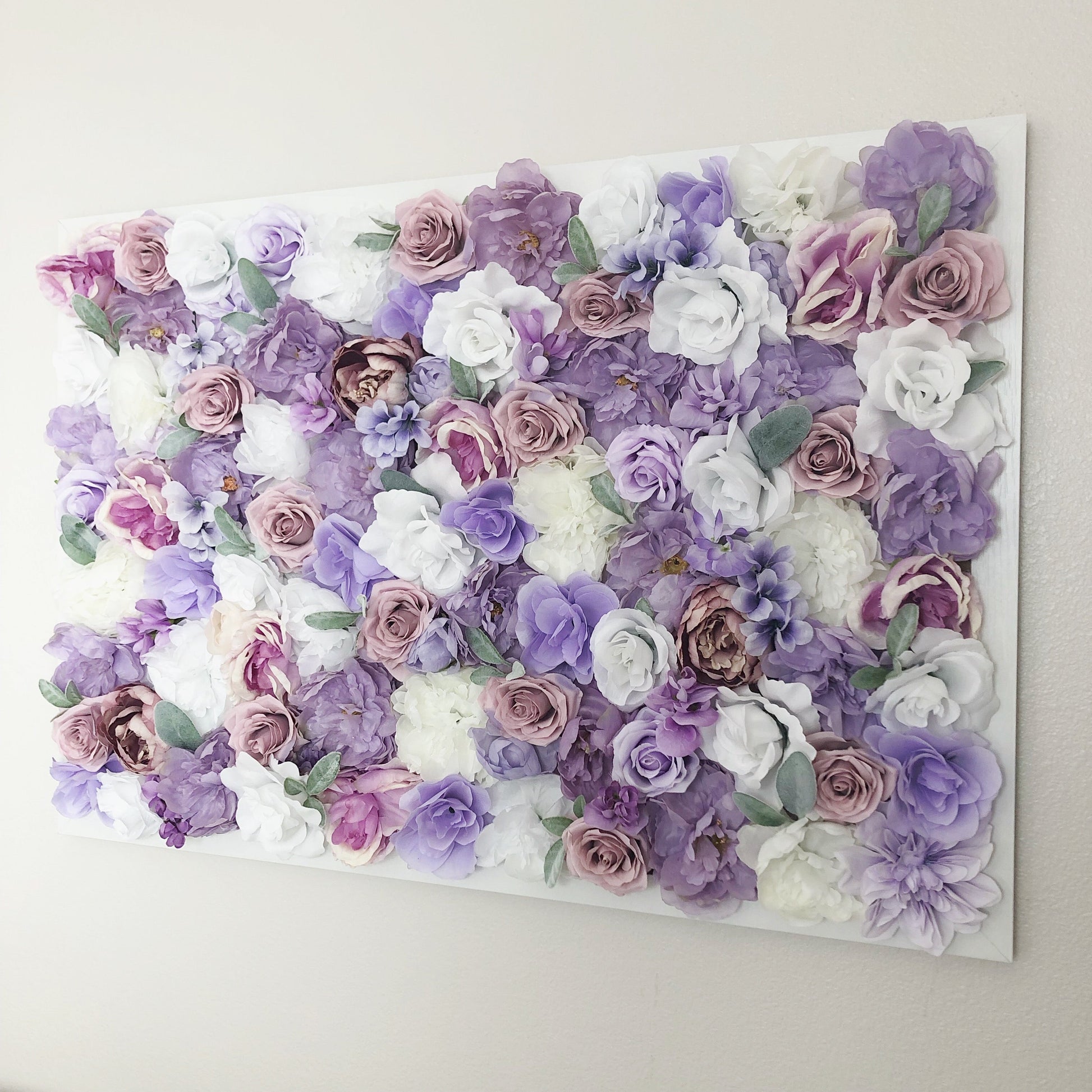 Lavender luxe 3D flower wall floral wedding decor