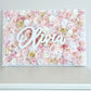 flower wall name sign nursery name sign nursery wall decor