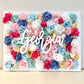 Toddler room flower wall with name sign baby room decor