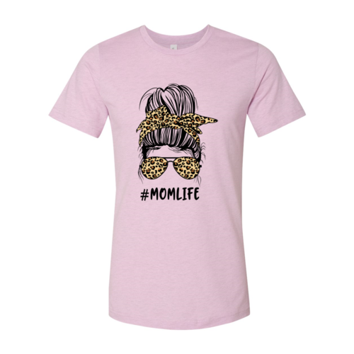 Momlife T-Shirt in Heather Dusty Blue - mom gift graphic tee