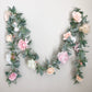 Girl floral garland baby shower party