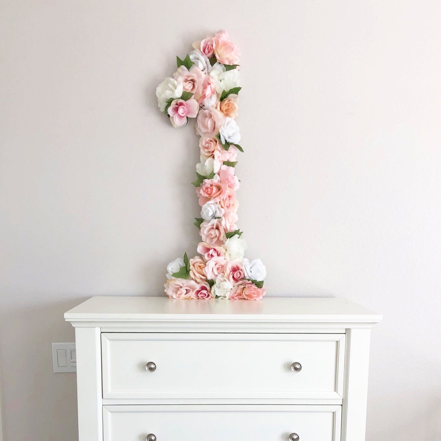 Wedding floral number one faux flower photo