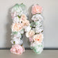 Wedding flower initial custom table decor sweetheart sign