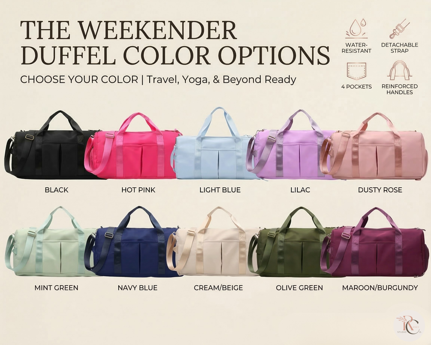 Monogrammed Sports Duffel Personalized Gym & Travel Bag