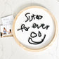 Personalized actual handwriting wood sign