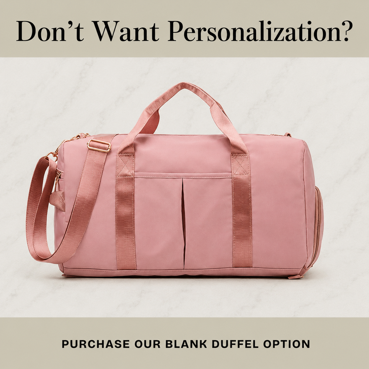 Personalized Weekender Bag Carry-on Size Travel Duffel