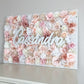 Baby floral wall personalized name sign nursery wall art