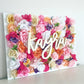 Floral wall nursery gift celebration decor