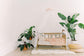 Boho girl nursery flower garland wall