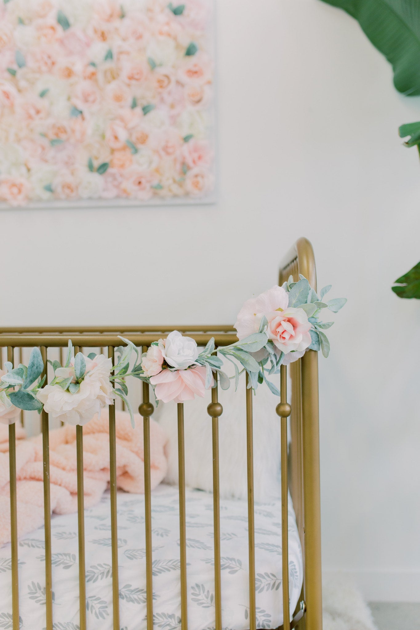 Boho garden girl nursery wall garland