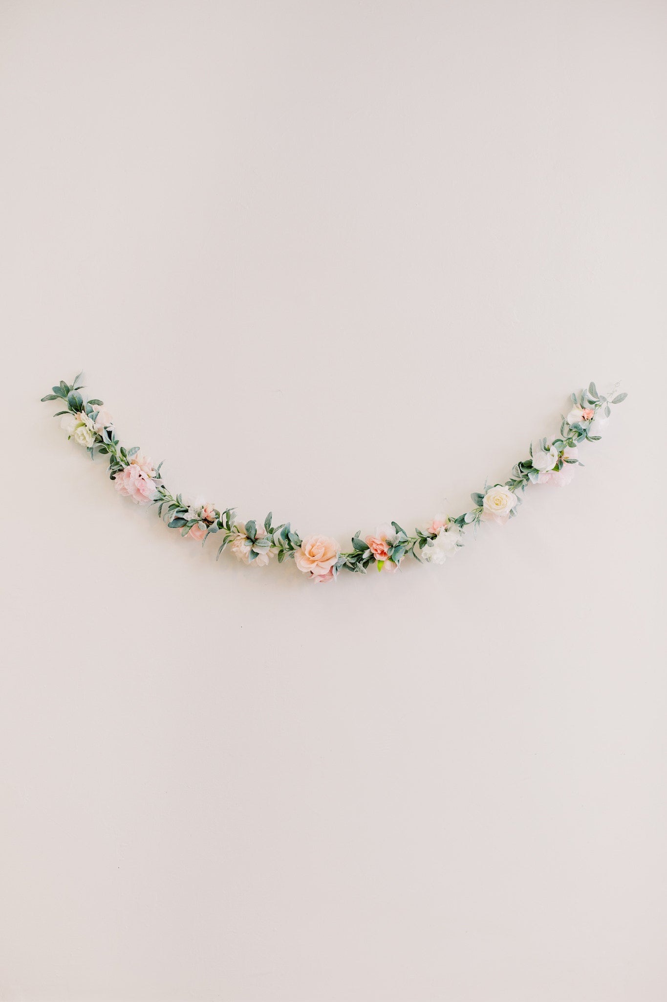 Girl floral garland boho home bedroom wall art