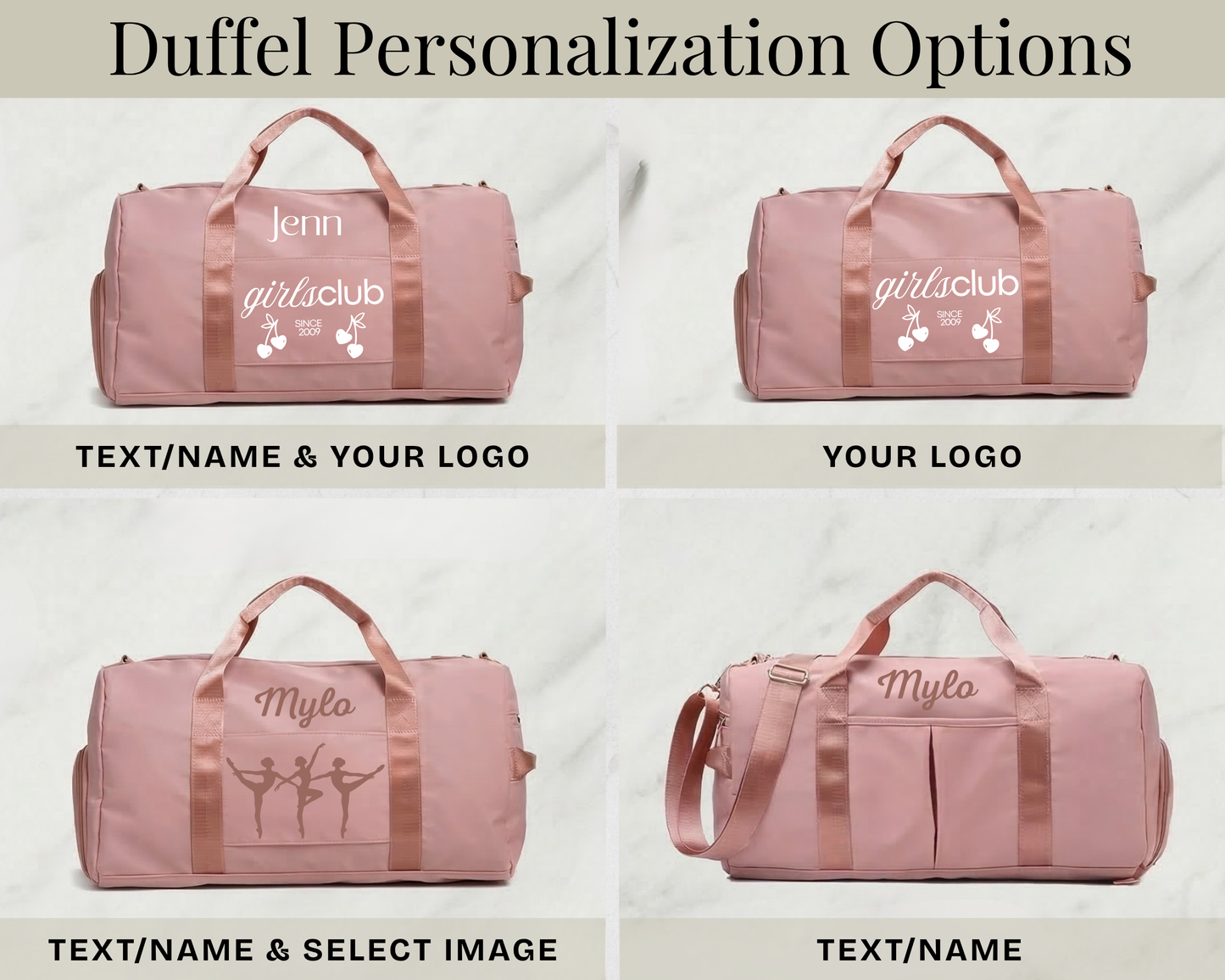 Monogrammed Sports Duffel Personalized Gym & Travel Bag
