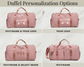 Monogrammed Sports Duffel Personalized Gym & Travel Bag