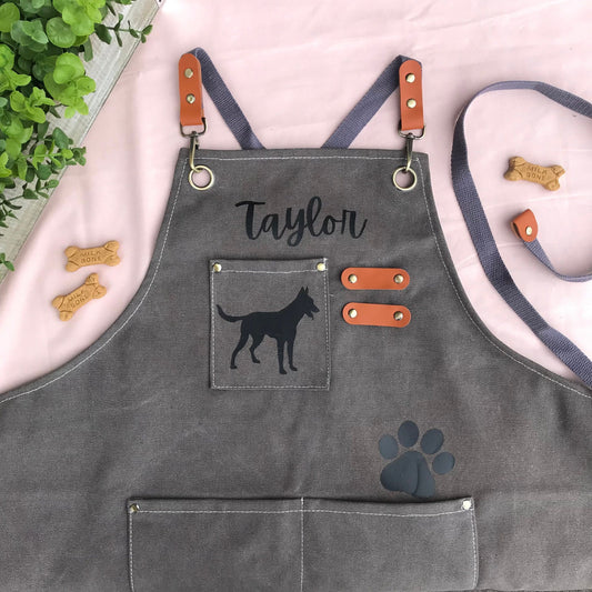 Personalized Dog Groomer Apron Pet Grooming Smock