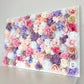 Luxe 3D flower wall floral name sign event backdrop