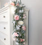 Blush flower garland wedding bridal