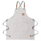 Eggshell pedicurist nail artist apron personalized water resistant canvas