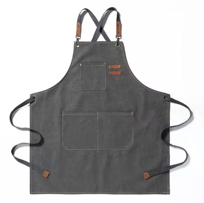 Custom Cotton Canvas Apron for Gardener Apparel with Pockets Gift Idea
