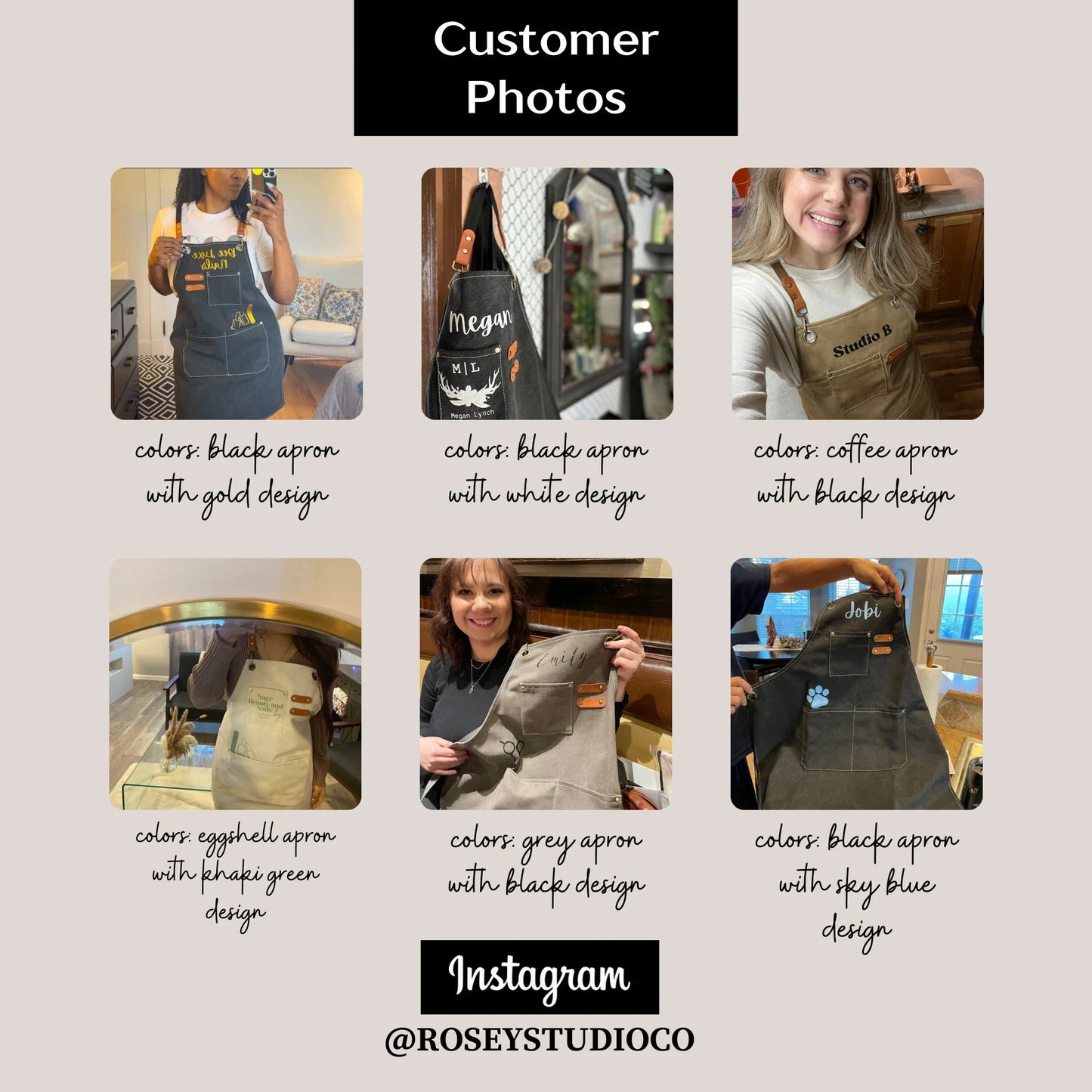 Personalized BBQ Grill Apron Custom Heavy Duty Tool