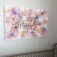 Floral wall backdrop customize faux flowers decor