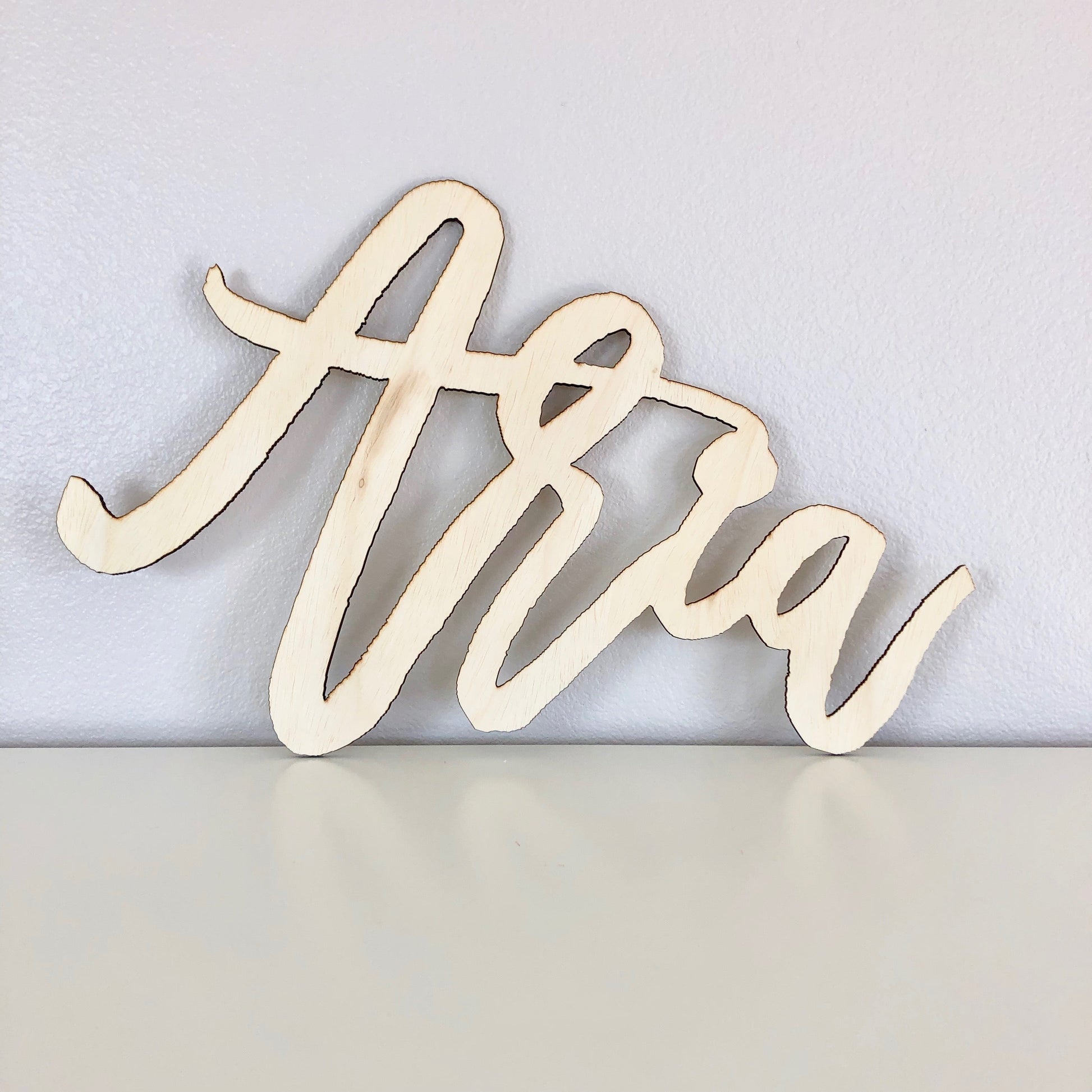 Wood name sign baby shower personalized